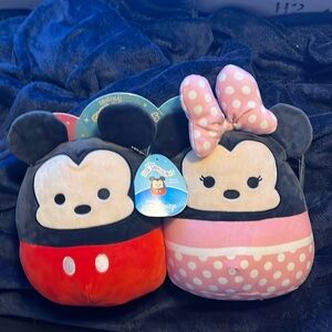 NWT Original Mickey And Minnie Mouse Squishmallows 9’.
